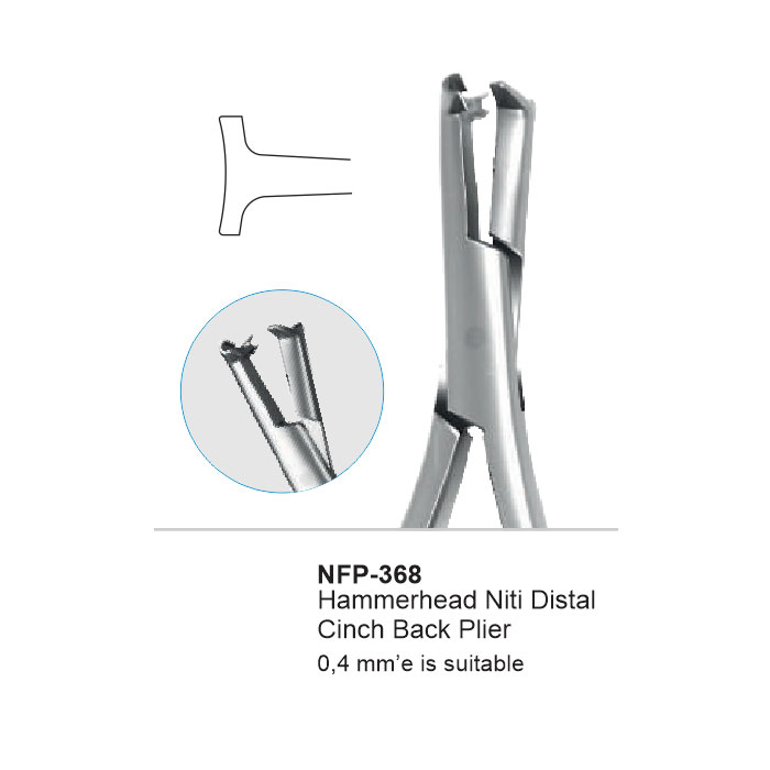 Pince Orthodontie NiTi Tie Back Hammerhead - Acier Inoxydable - Garantie 3 Ans