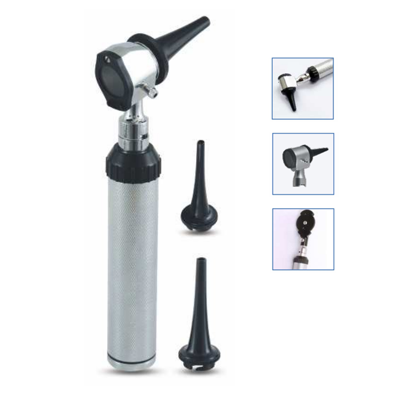 Brass Otoscope Fiber Optic Conventional - Diagnostic Instruments