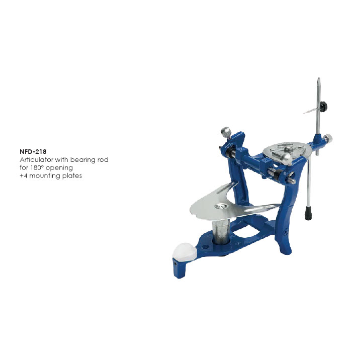 Articulator with bearing rod